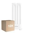 Lot 10x Ledvance DULUX-F LED 8W - 840 Blanc Froid | 4-Pins - Équivalent 18W