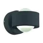 Eglo Applique Murale Ono 2 Aluminium Anthracite Up & Down 2.5W 250lm - 830 Blanc Chaud | IP20 