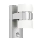Eglo Applique Murale Atollari Aluminium Acier Inoxydable Up & Down 4W 360lm - 830 Blanc Chaud | IP44