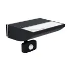 Eglo Applique Murale Sorronaro Aluminium Noir 10W 1000lm - 830 Blanc Chaud | IP65 - Détecteur De Mouvement
