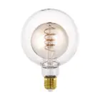 Eglo LED Globe E27 Filament Ambre 4W 200lm - 820 Blanc Très Chaud | Dimmable - Équivalent 25W