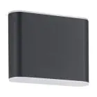 Eglo Applique Murale Grutti Aluminium Anthracite 2W 320lm - 830-840-865 CCT | IP65