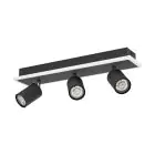 Eglo Plafonnier Rimbocchi 1 Acier Noir 20W 2500lm - 830 Blanc Chaud | IP20